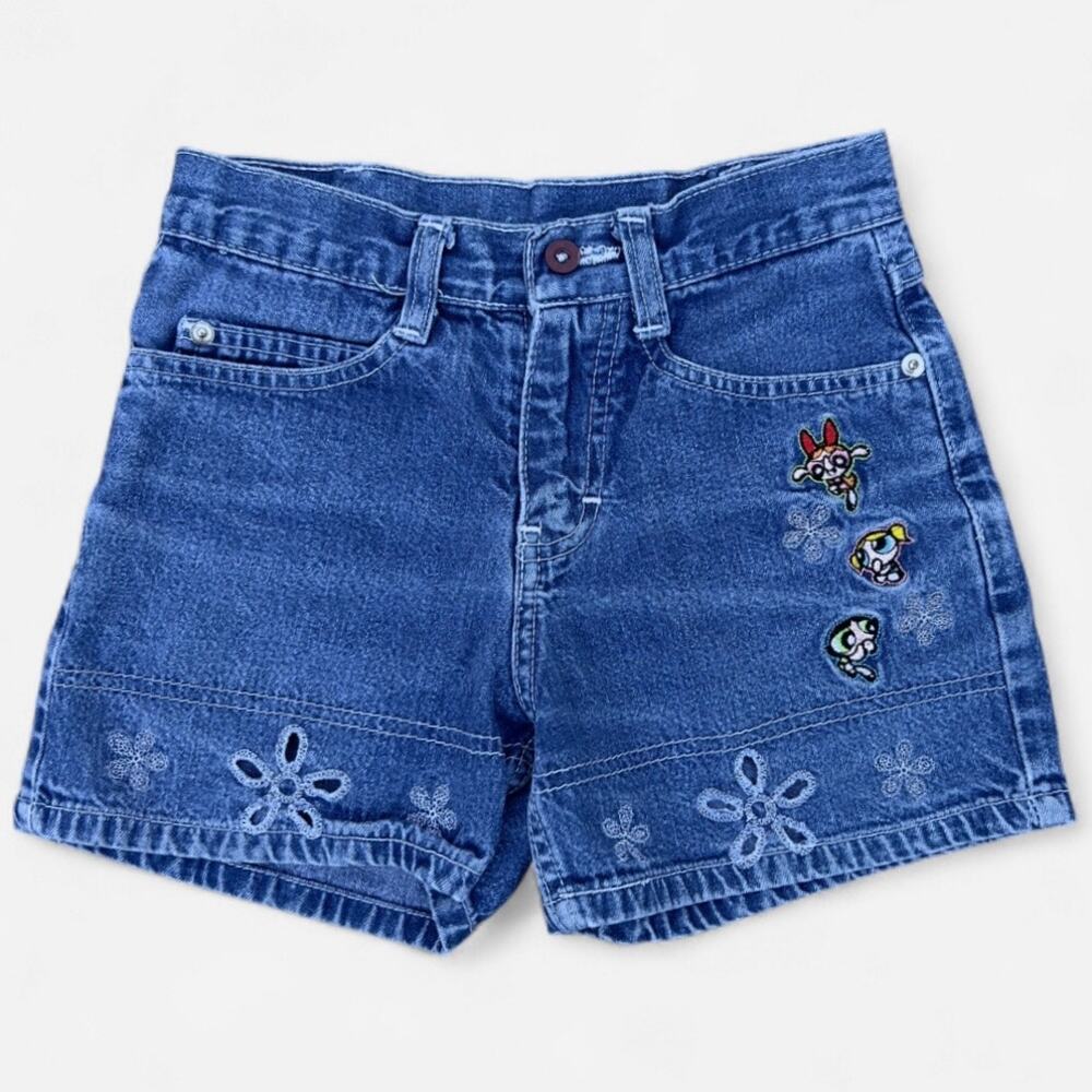 Powerpuff Girls Vintage Child Girl Embroiders Shorts